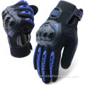 Guantes de montar en motocicleta de carreras de dedos transpirables